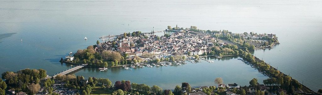 Luftaufnahme von Lindau am Bodensee